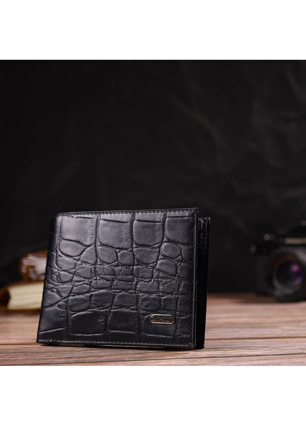 Шкіряний гаманець чоловічий 12х9, 7х1 см Canpellini (259961908)