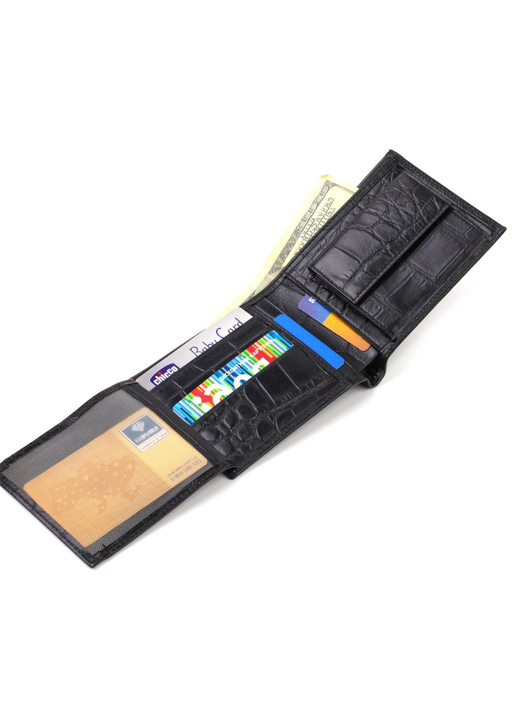 Шкіряний гаманець чоловічий 12х9, 7х1 см Canpellini (259961908)