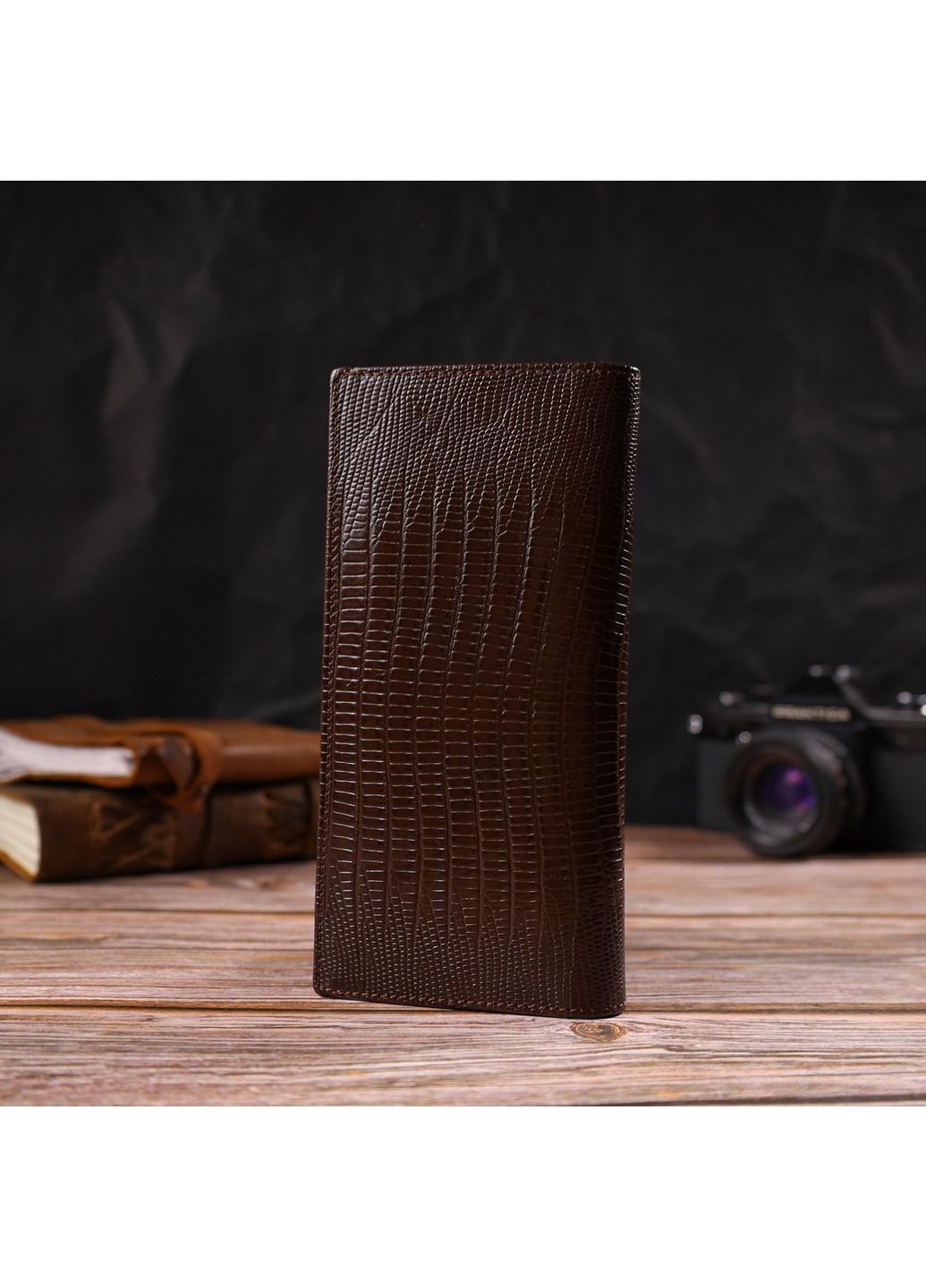 Кожаный кошелек мужской 9,2х18,8х1 см Canpellini (259961870)