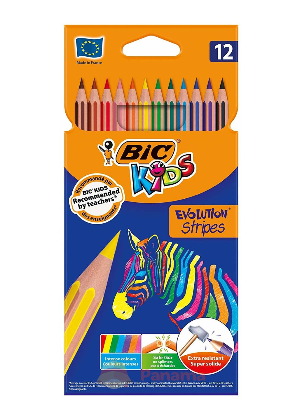 Олівці кольорові evolution stripes (12 кольорів) Bic 3086123499102 (259967228)