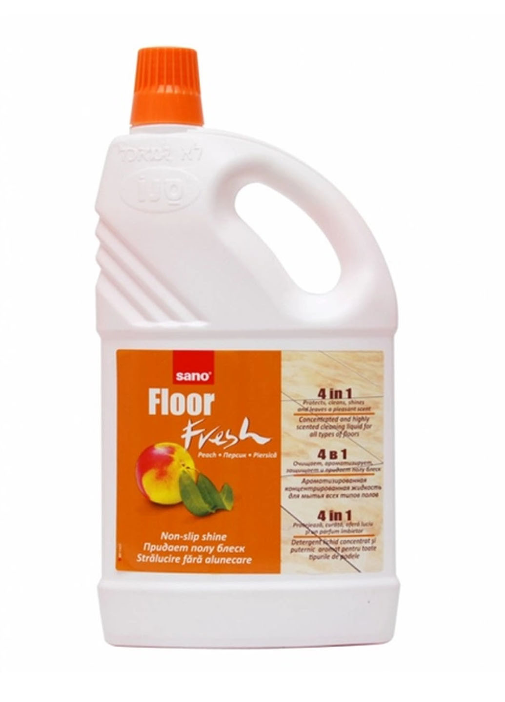 Засіб ароматизований для миття підлоги 4 в 1 Fresh Персик 2 л Sano 7290003015627 (259967217)