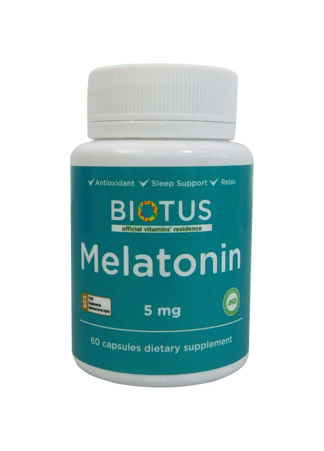 Мелатонин Melatonin 5 мг 60 капсул Biotus (260008384)