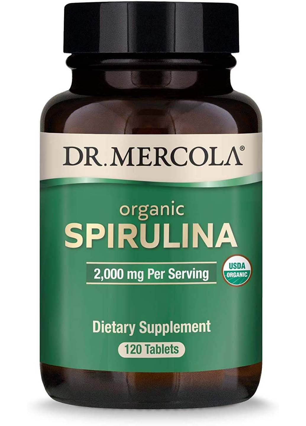 Спіруліна Spirulina 2000 мг 120 таблеток Dr. Mercola (260008281)