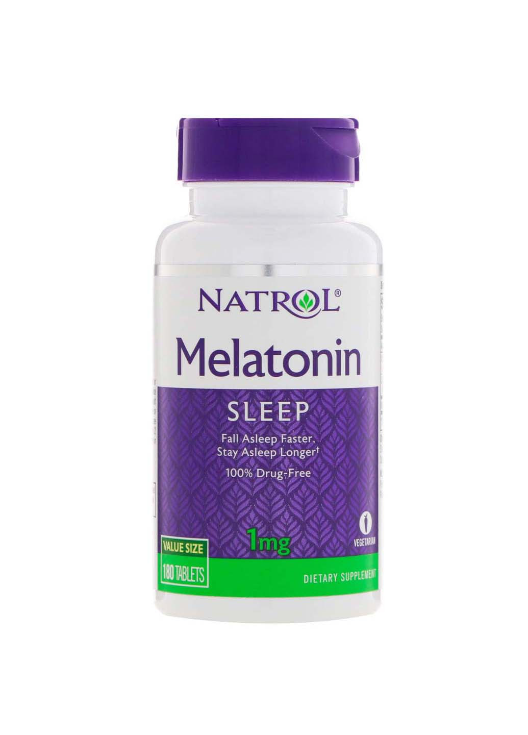 Мелатонін Melatonin 1 мг 180 таб. Natrol (260008275)