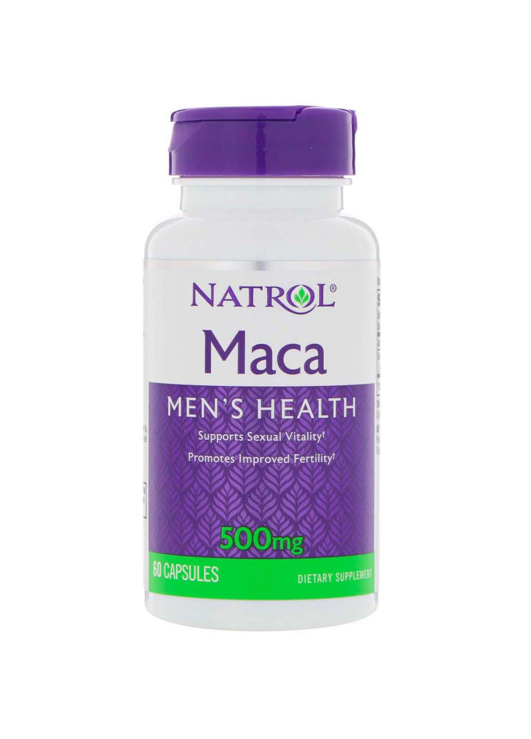 Мака перуанская 500 мг 60 капсул Natrol (260008271)