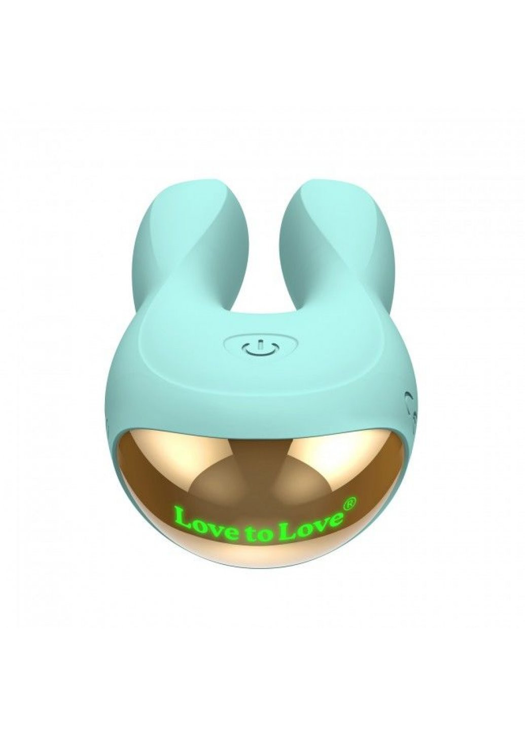 Вибратор-кролик Hear Me Menthe с двумя моторчиками и разноцветной LED-подсветкой Love To Love (259968907)