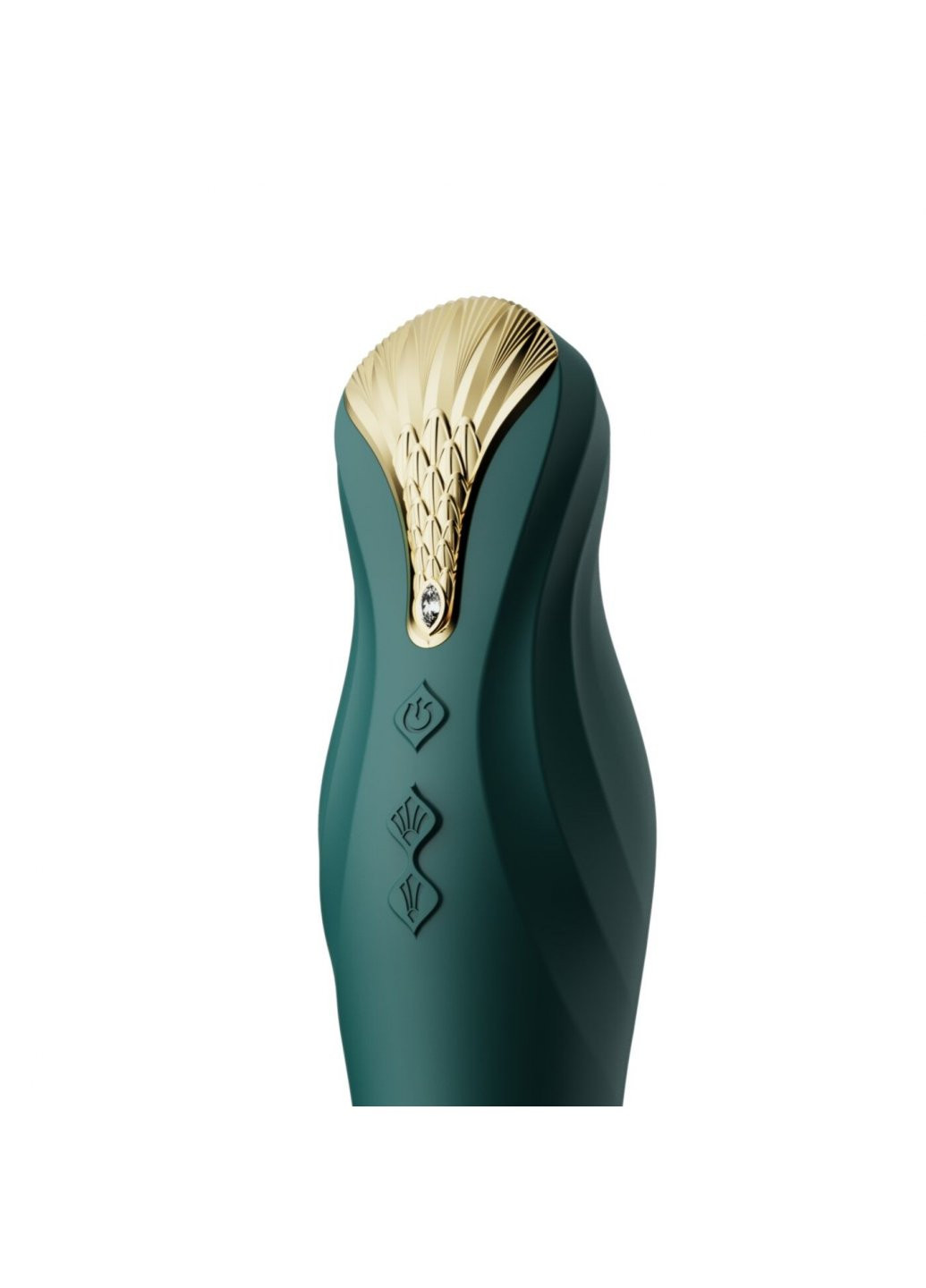 Смартвібратор-пульсатор — King Turquoise Green, кристал Swarovski Zalo (259968828)