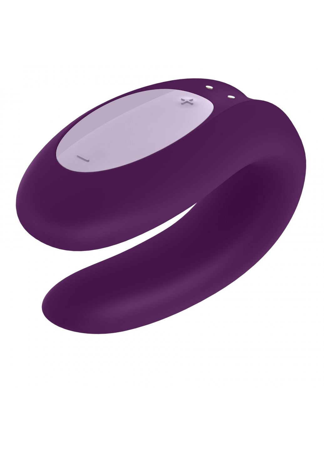 Смарт-вибратор для пар Double Joy Violet с широким клиторальным стимулятором Satisfyer (259968598)