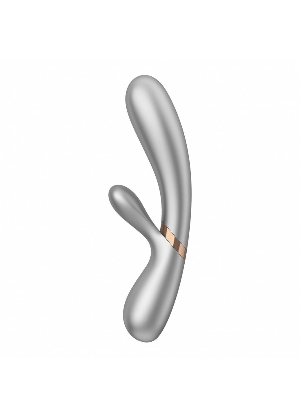 Смарт вибратор-кролик с подогревом Hot Lover Silver Satisfyer (259968708)