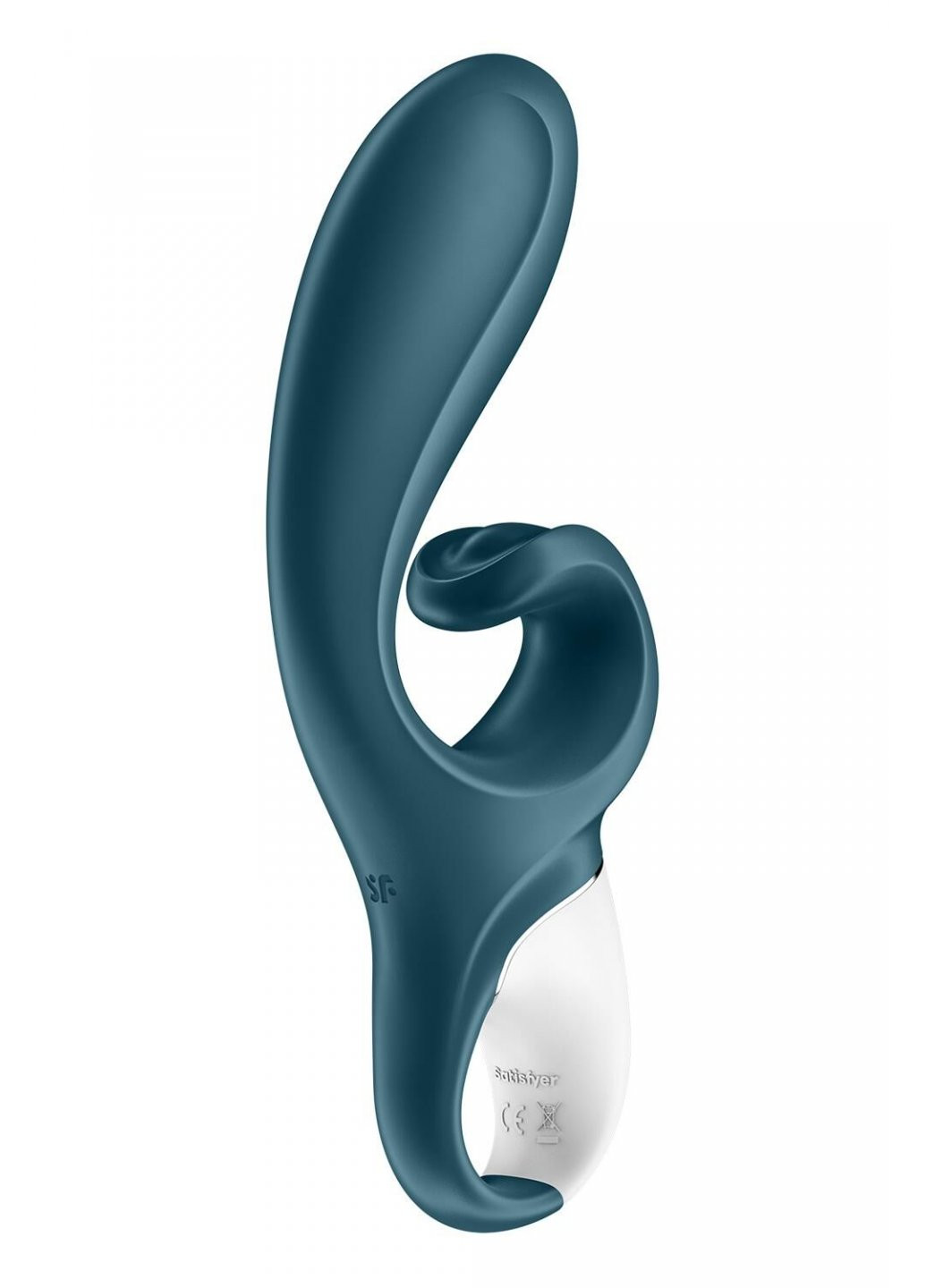 Смарт вибратор кролик Hug Me Bluegrey, 2 мотора, диаметр 4,2см, широкая клиторальная часть Satisfyer (259968689)