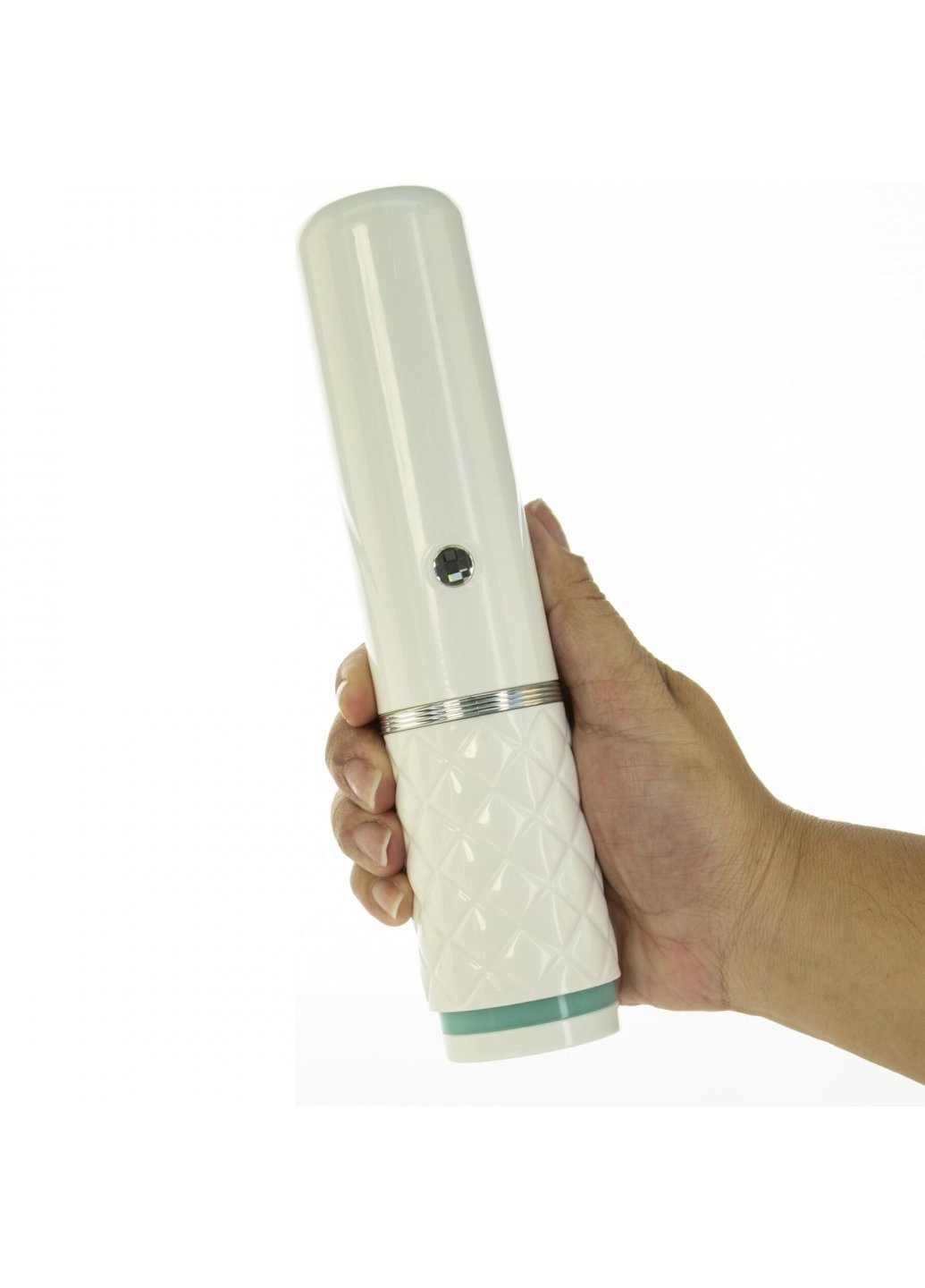 Розкішний вібратор-пульсатор із присоскою - Feisty Thrusting Vibrator Teal Pillow Talk (259968526)