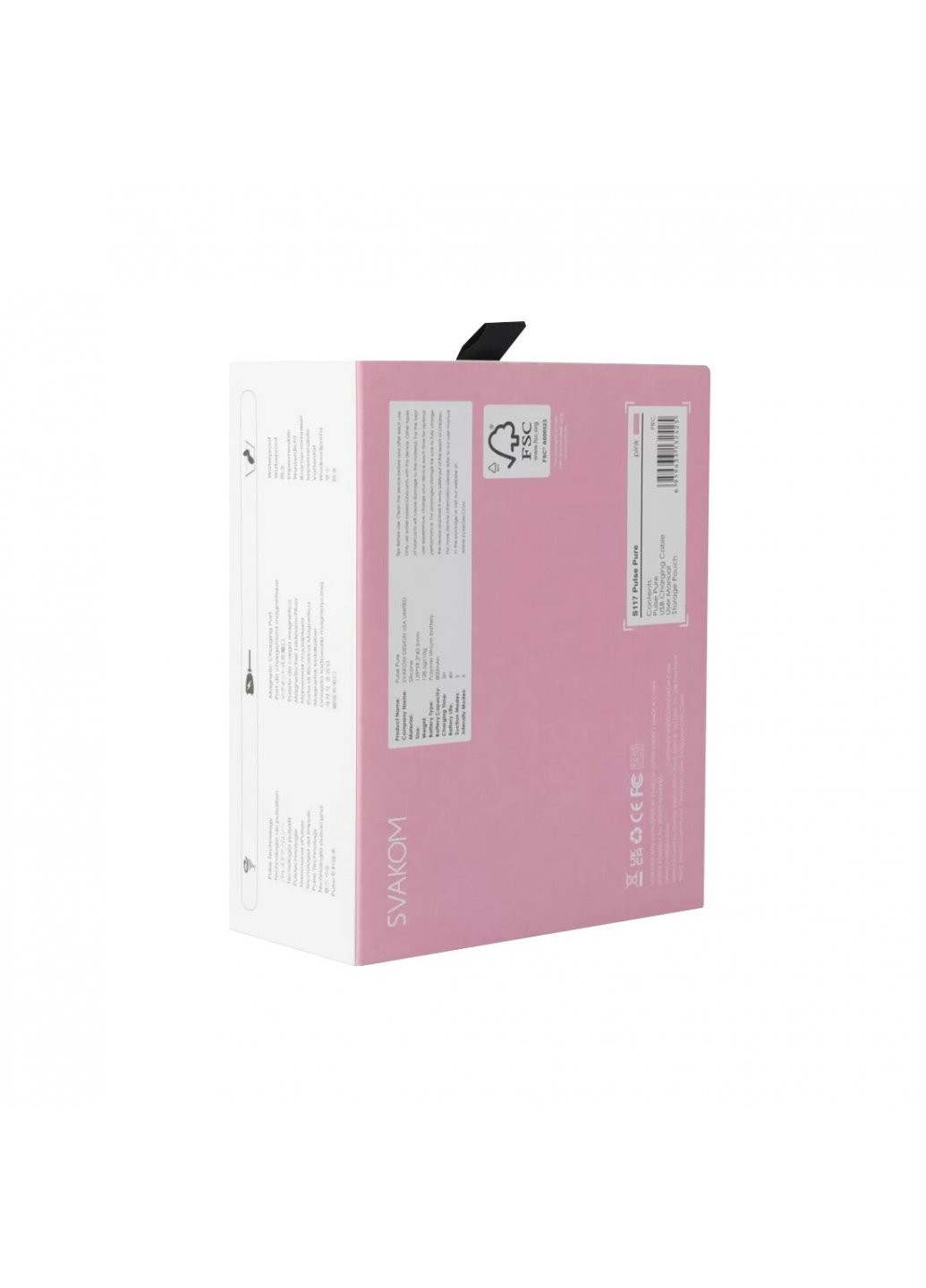 Вакуумний кліторальний стимулятор Pulse Pure Pale Pink, 5 режимів, 5 інтенсивностей у кожному Svakom (259968770)