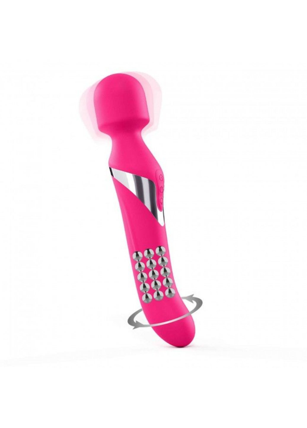 Вибромассажер 2-в-1 Dual Orgasms Magent классический массажер и вибратор с жемчужным массажем Dorcel (259968537)
