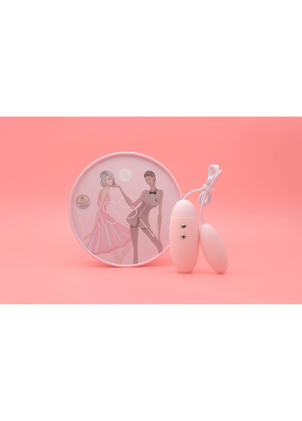 Вакуумный стимулятор с виброяйцом 2-в-1 Miss VV Pink KissToy (259968783)