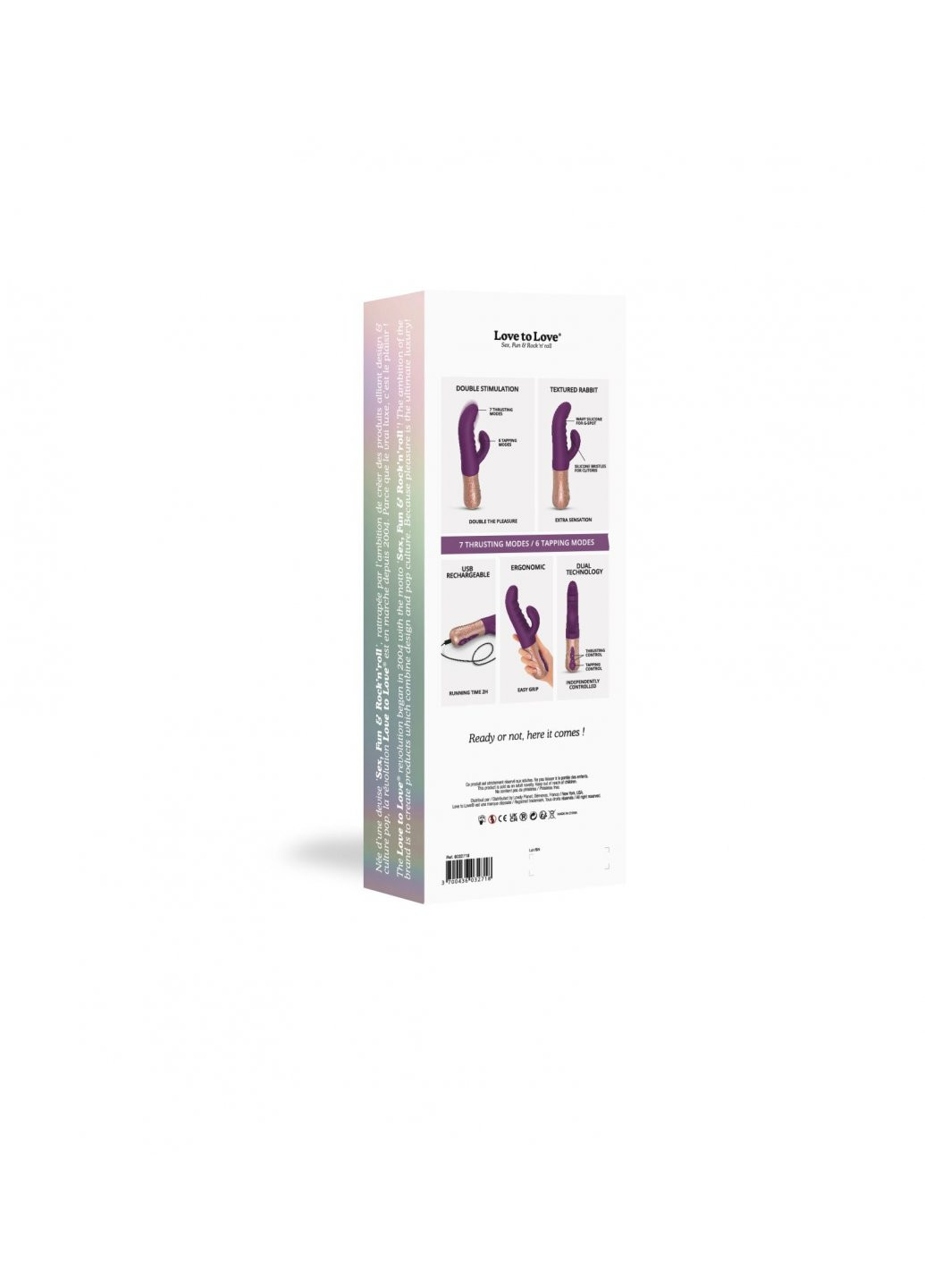 Подвійний пульсатор кролик SASSY BUNNY - PURPLE RAIN Love To Love (259968901)