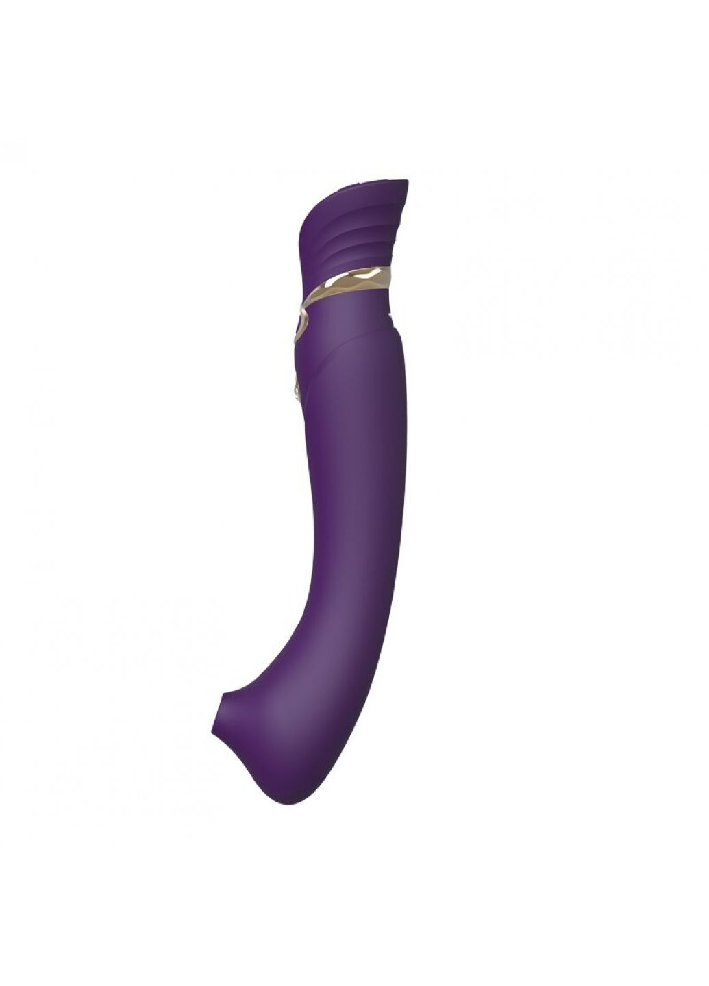 Смартвибратор 3в1 — Queen Twilight Purple, пульсирующая жемчужина и вакуум, кристалл Swarovski Zalo (259968853)