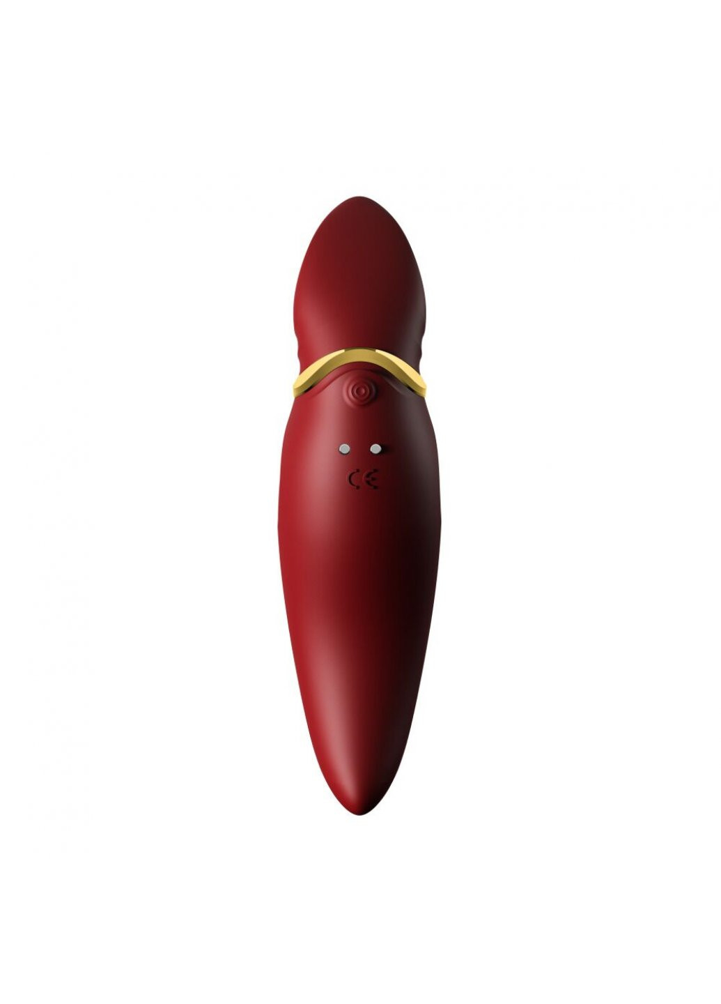 Вібратор 2в1 з язичком — Hero Wine Red, кристал Swarovski Zalo (259968845)