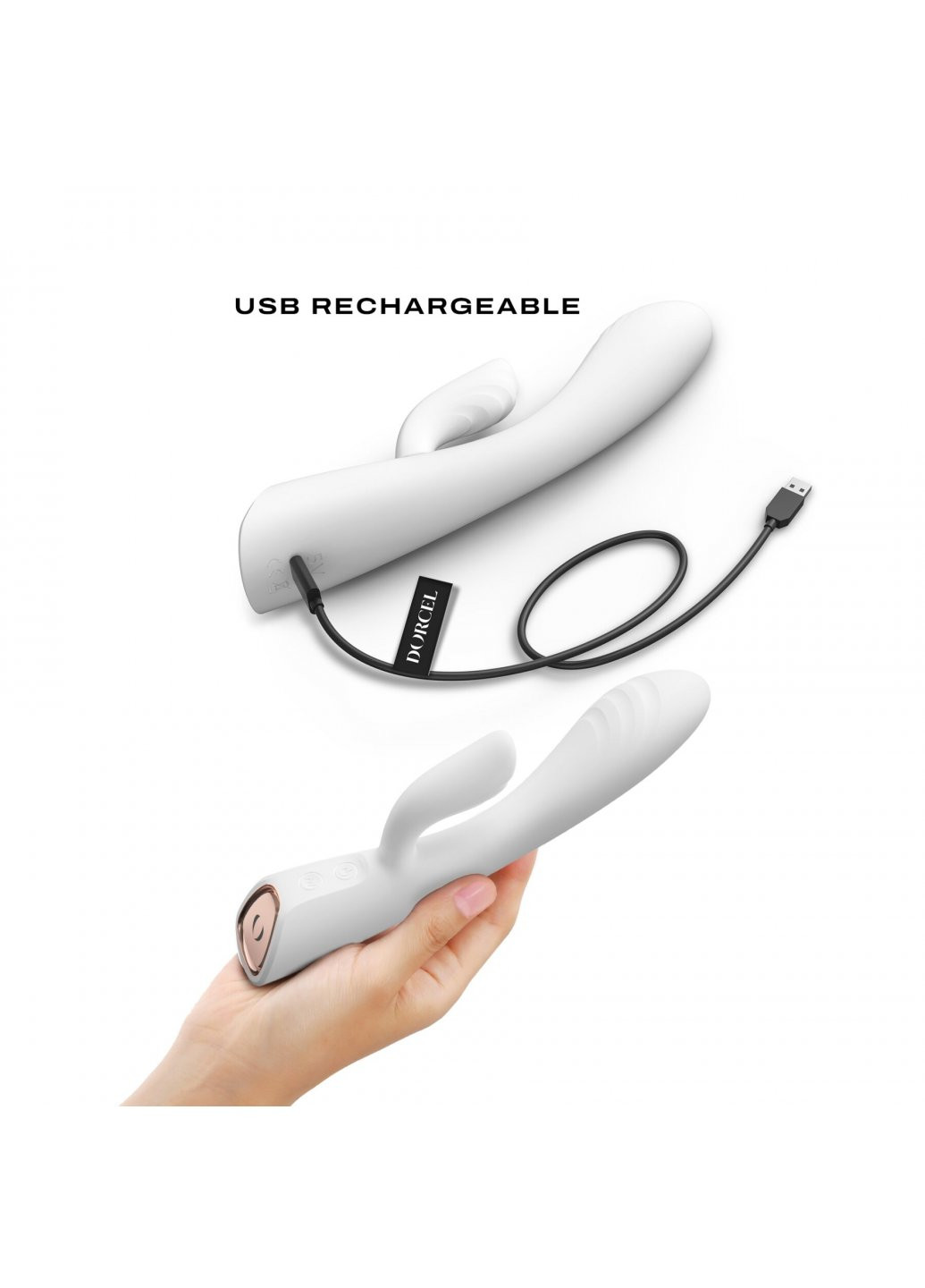 Вибратор-кролик FLEXI RABBIT WHITE Dorcel (259968533)