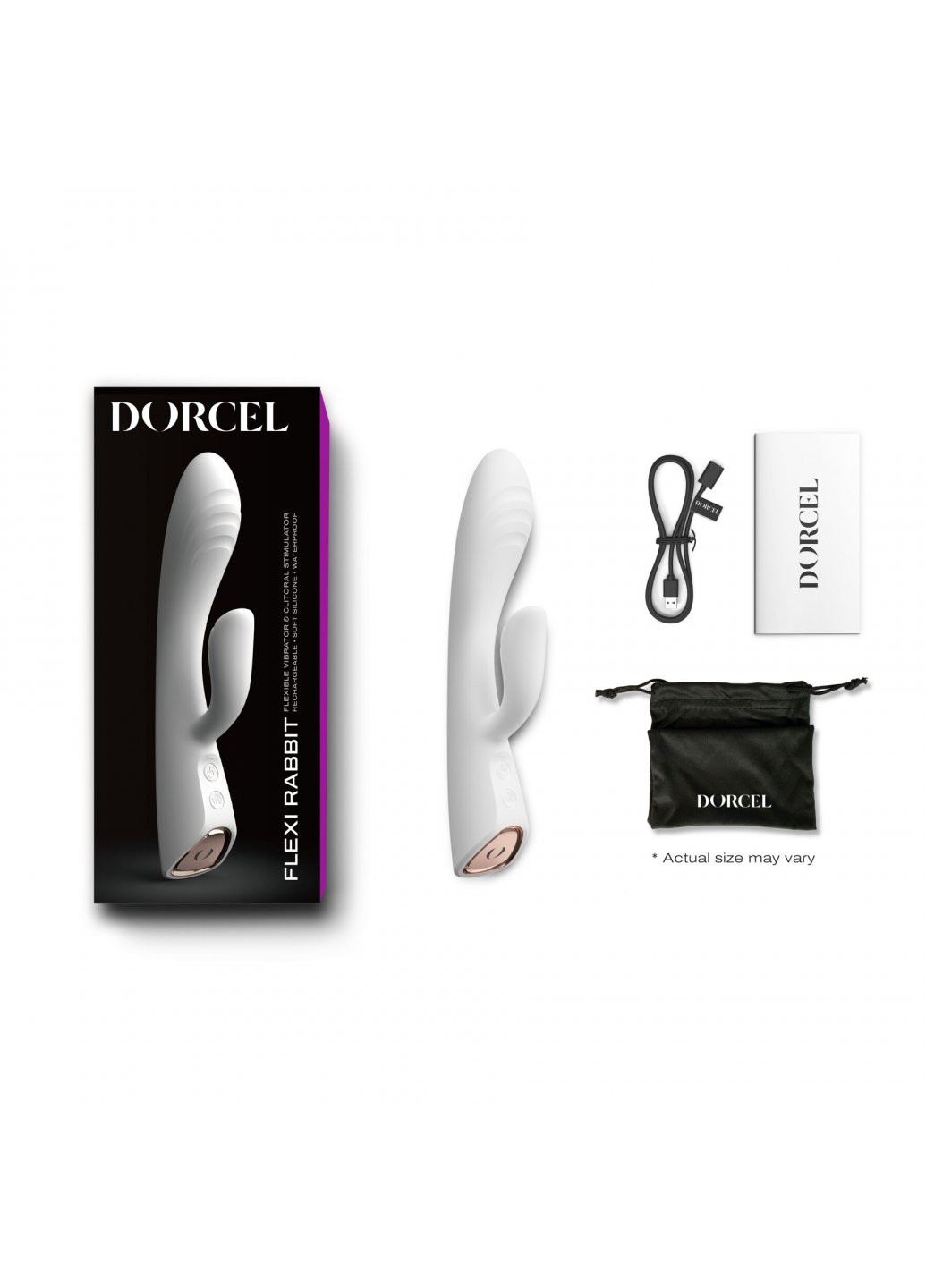 Вибратор-кролик FLEXI RABBIT WHITE Dorcel (259968533)