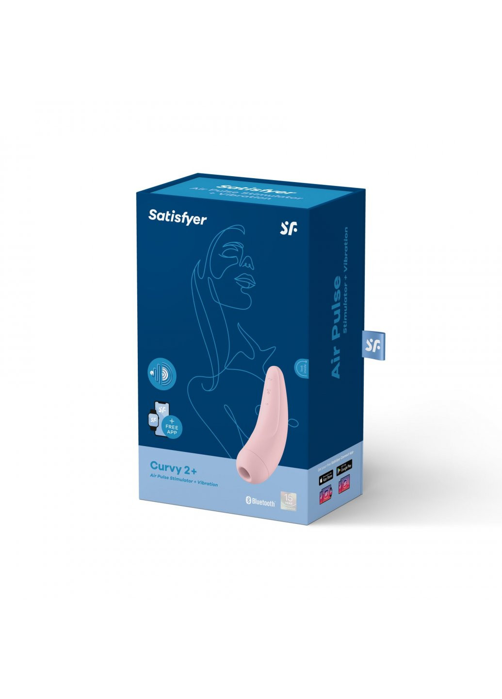 Вакуумний кліторальний стимулятор Curvy 2+ Pink Satisfyer (259968614)