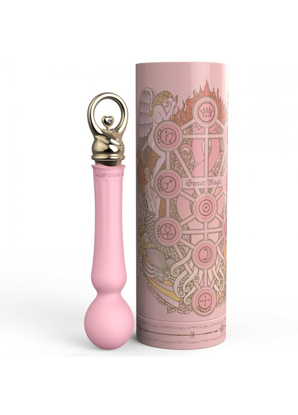 Вібромасажер з підігрівом Sweet Magic - Confidence Wand Fairy Pink Zalo (259968858)