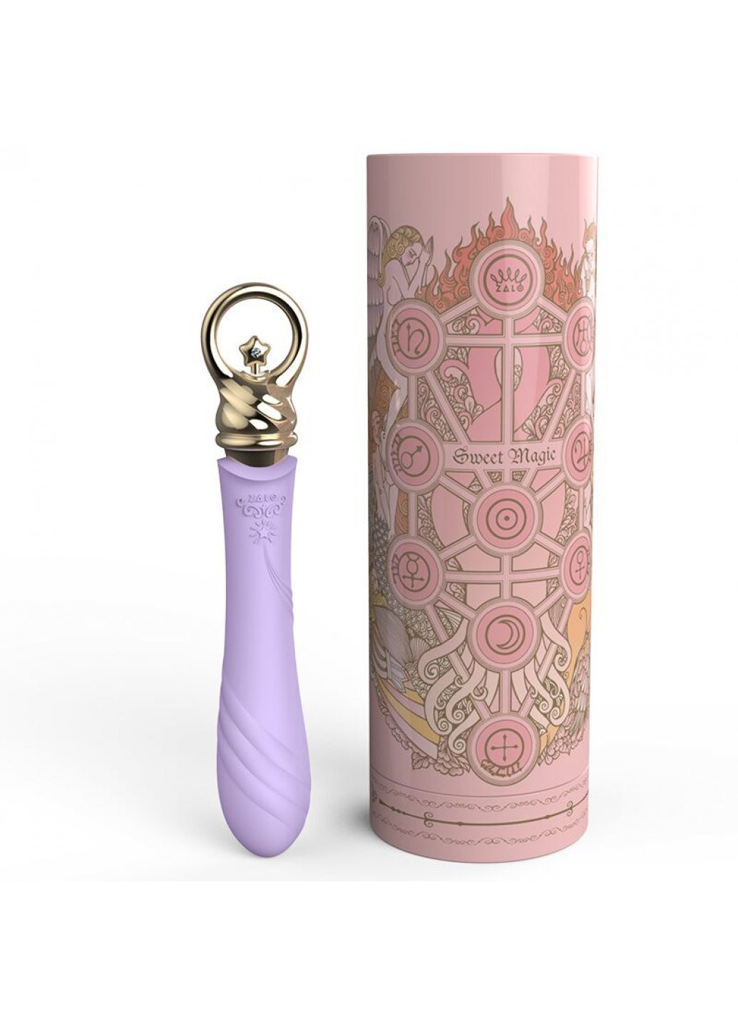 Вібратор для точки G з підігрівом Sweet Magic - Courage Fantasy Violet Zalo (259968847)