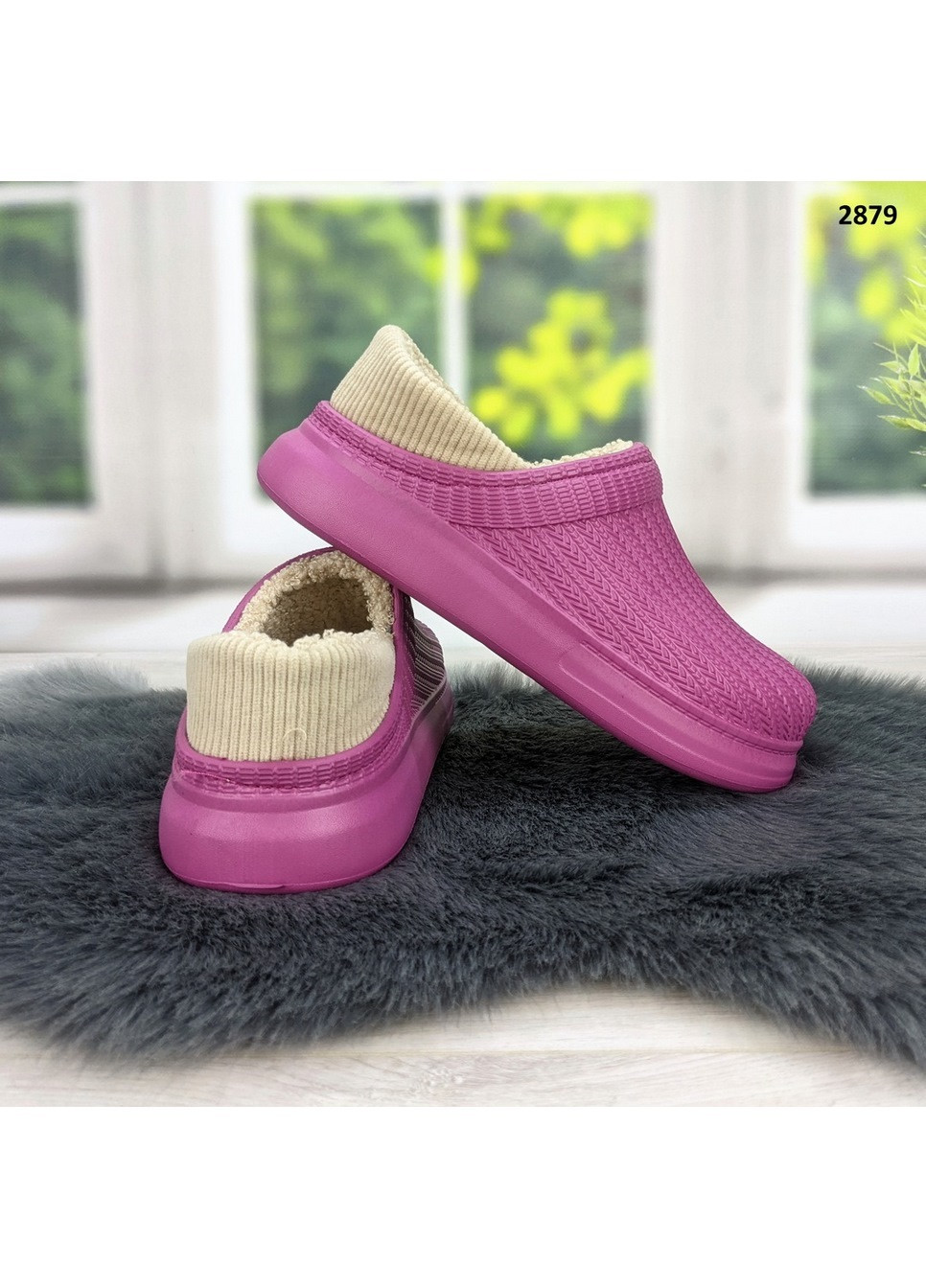 Галоши без задника сабо на меху женские Dago (260025611)