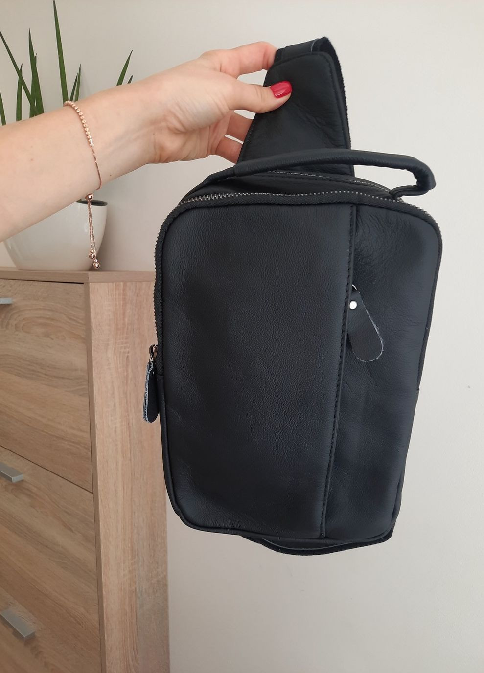 Сумка-слинг кожаная Vishnya (260006169)