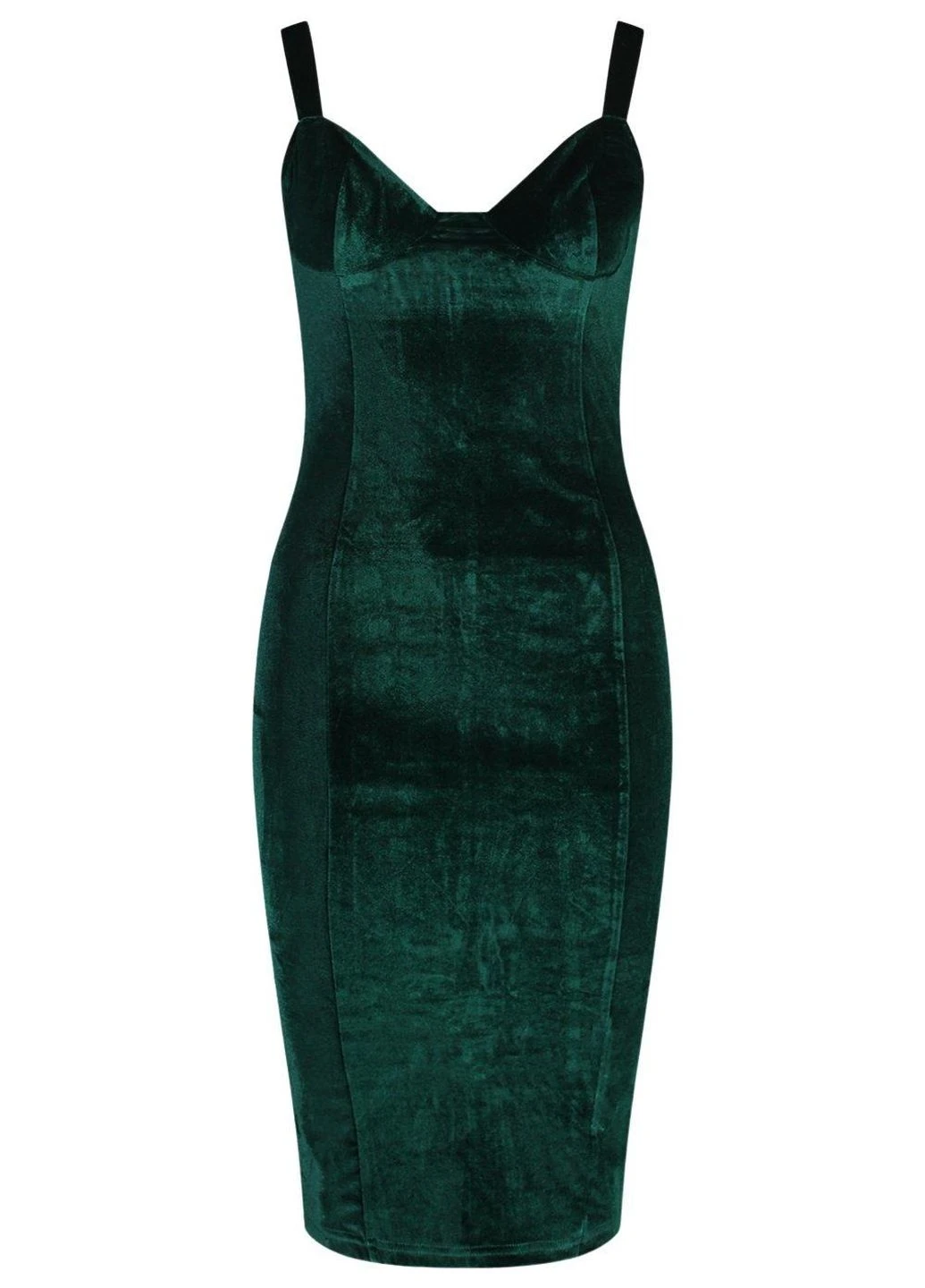 Зеленое платье Boohoo