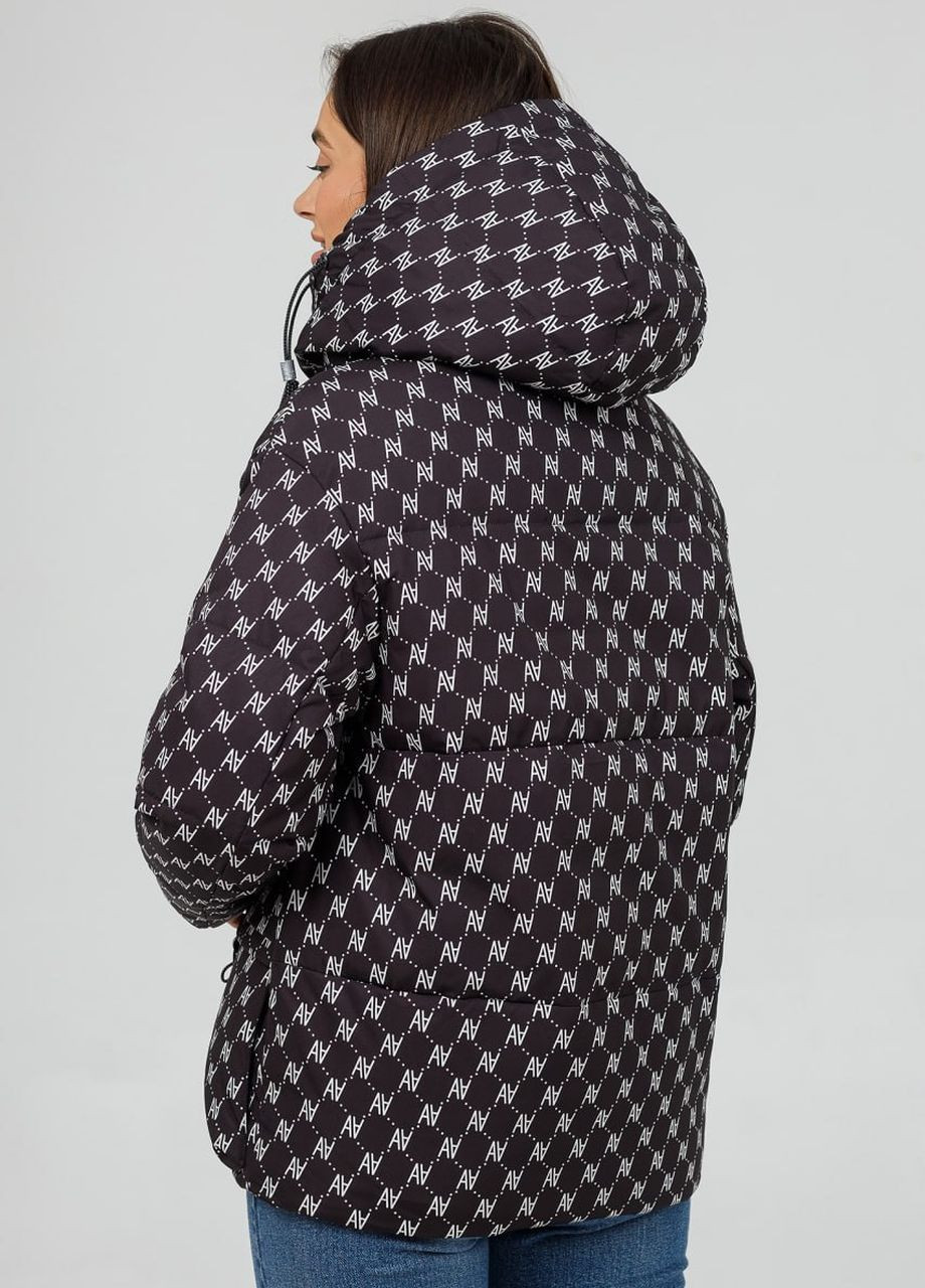 Черная демисезонная куртка-пуховик автоледи duvetti Lora