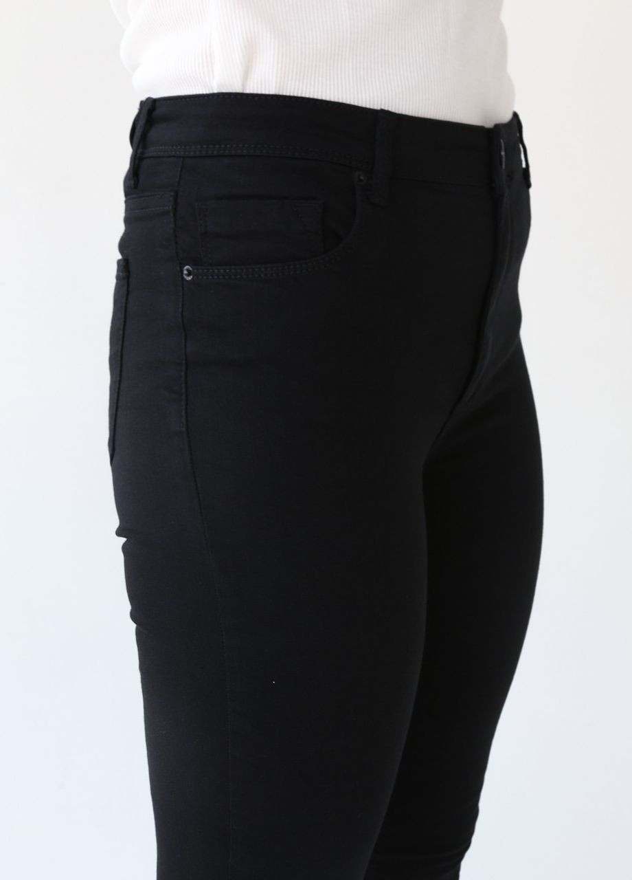 Джинси жіночі чорні скінні вузькі зі стрейчем Скинни RePlus - (260030439)