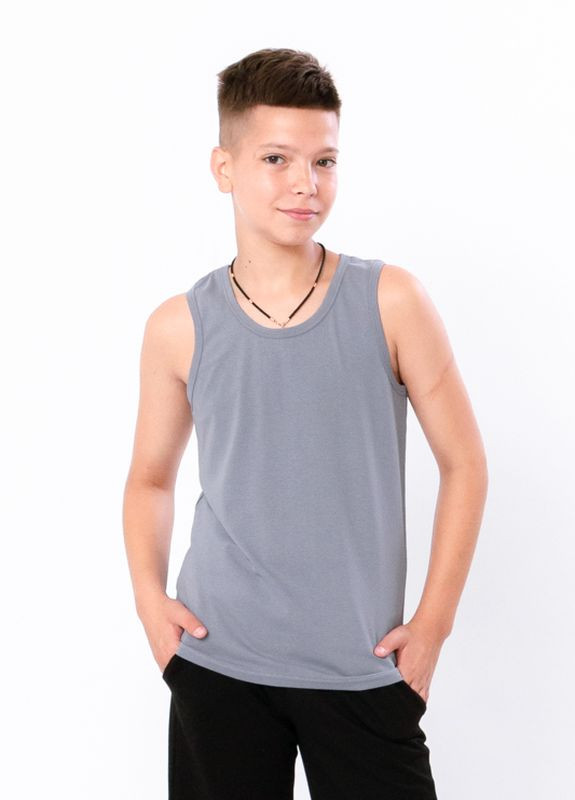 Серая летняя борцовка для хлопчика (підліткова) сірий носи своє (6383-036-v2) Носи своє