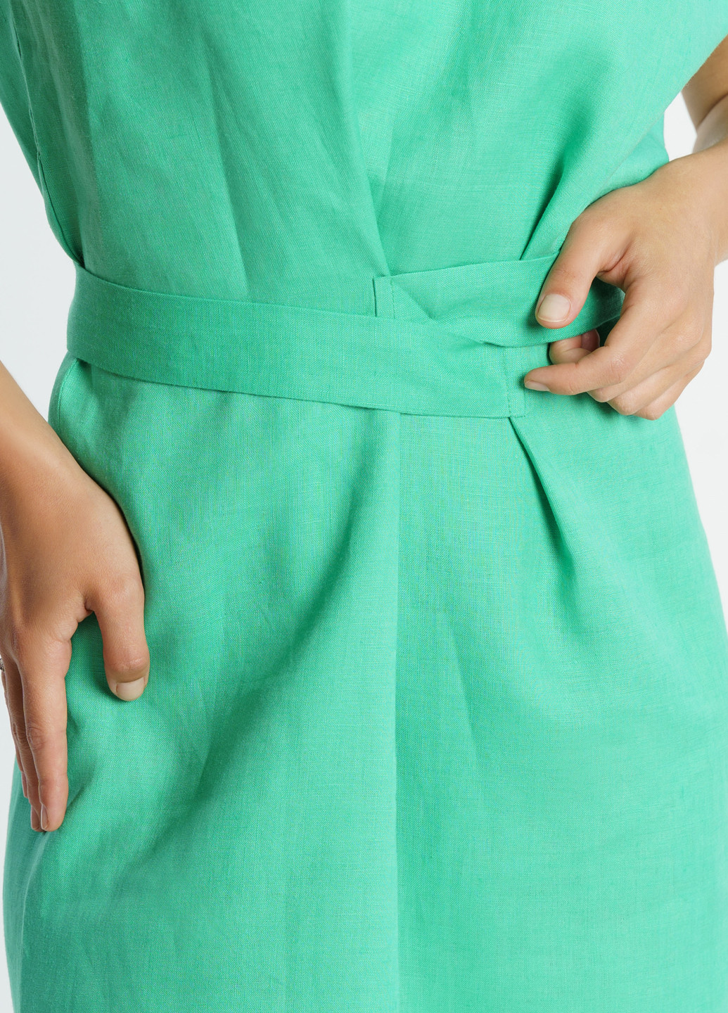 Зеленое кэжуал платье Arber однотонное