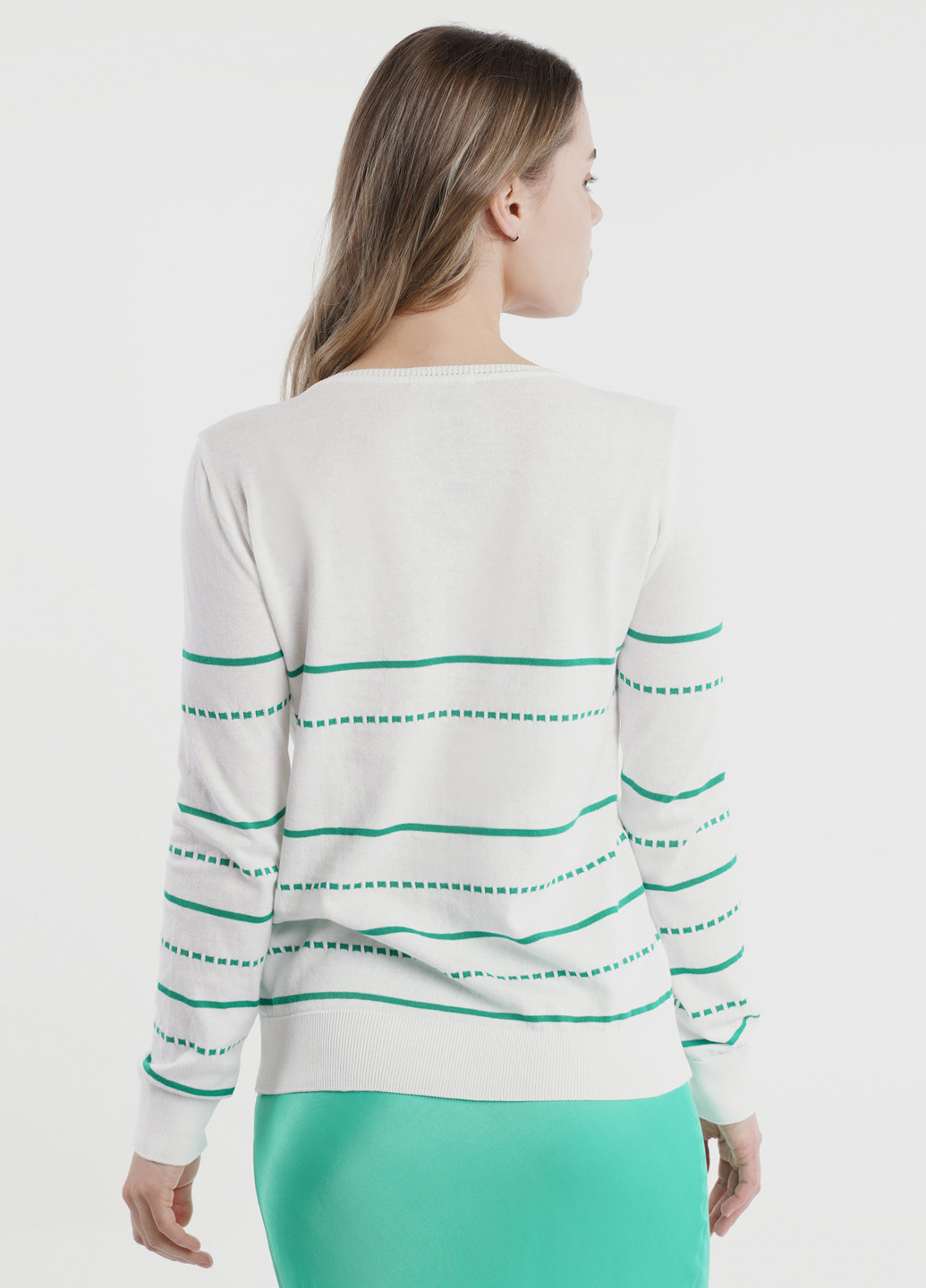 Білий демісезонний пуловер жіночий Arber V-neck WY1 WTR-132
