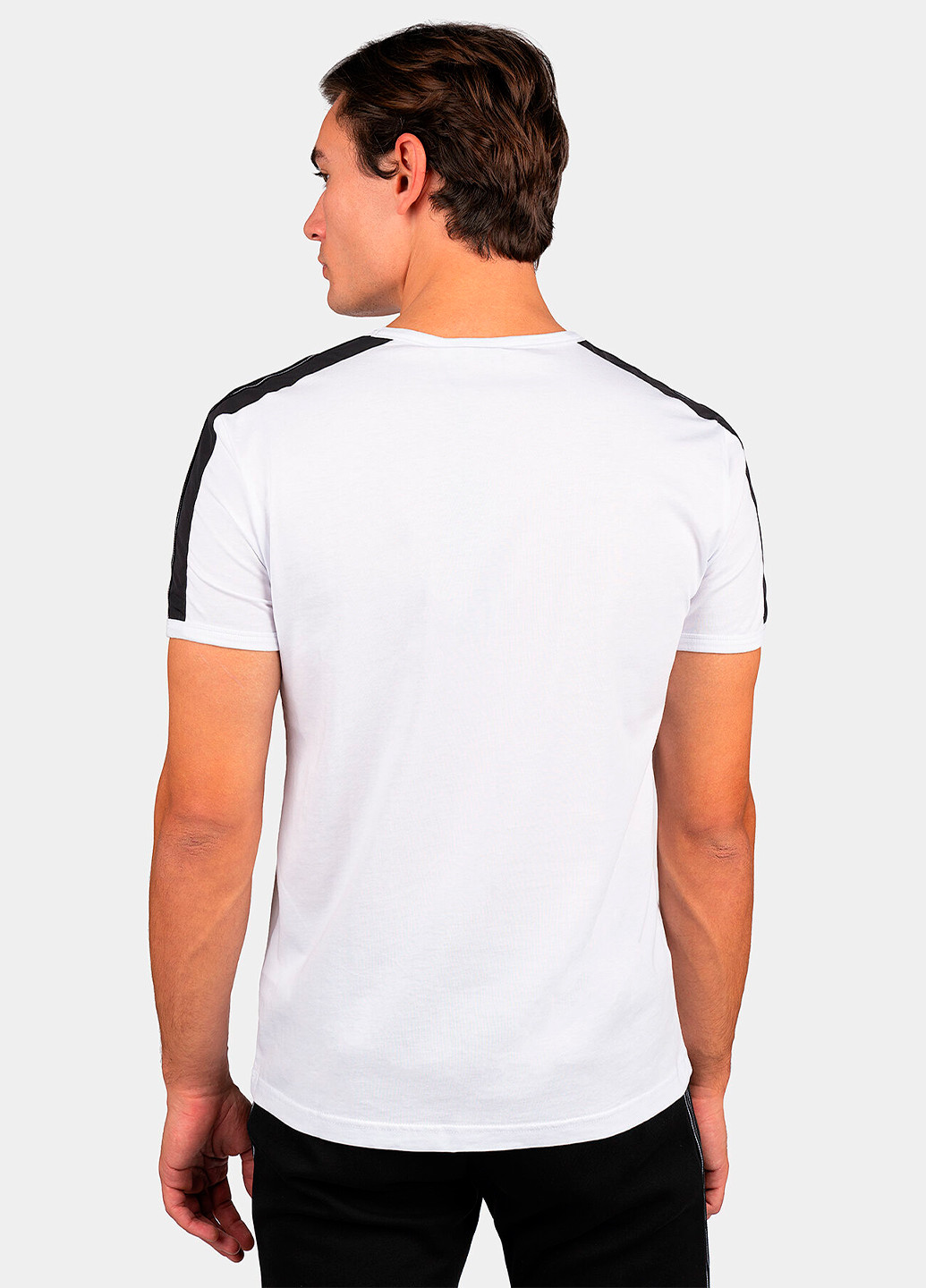 Белая мужская белая футболка с коротким рукавом Antony Morato