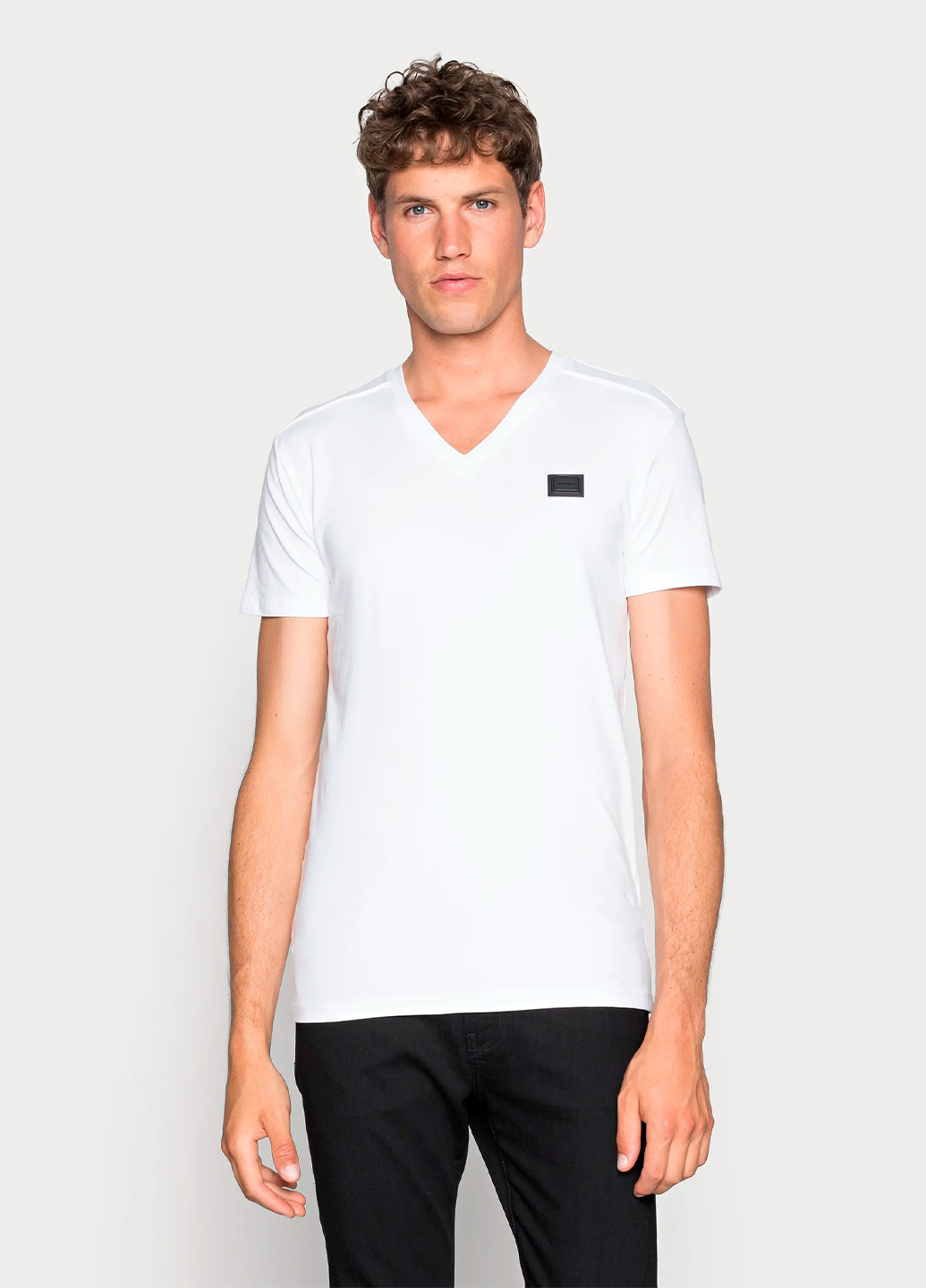 Белая мужская футболка с коротким рукавом Antony Morato