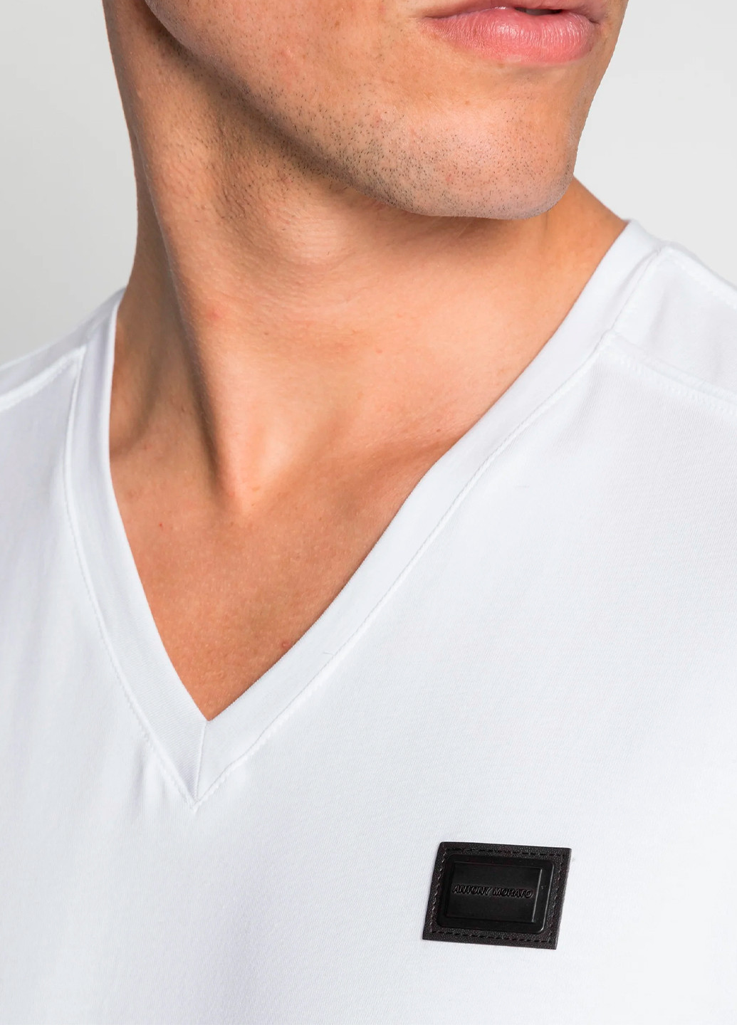 Біла чоловіча футболка з коротким рукавом Antony Morato