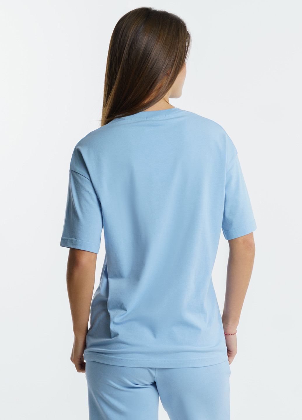 Голубая летняя футболка женская Arber T-shirt W1