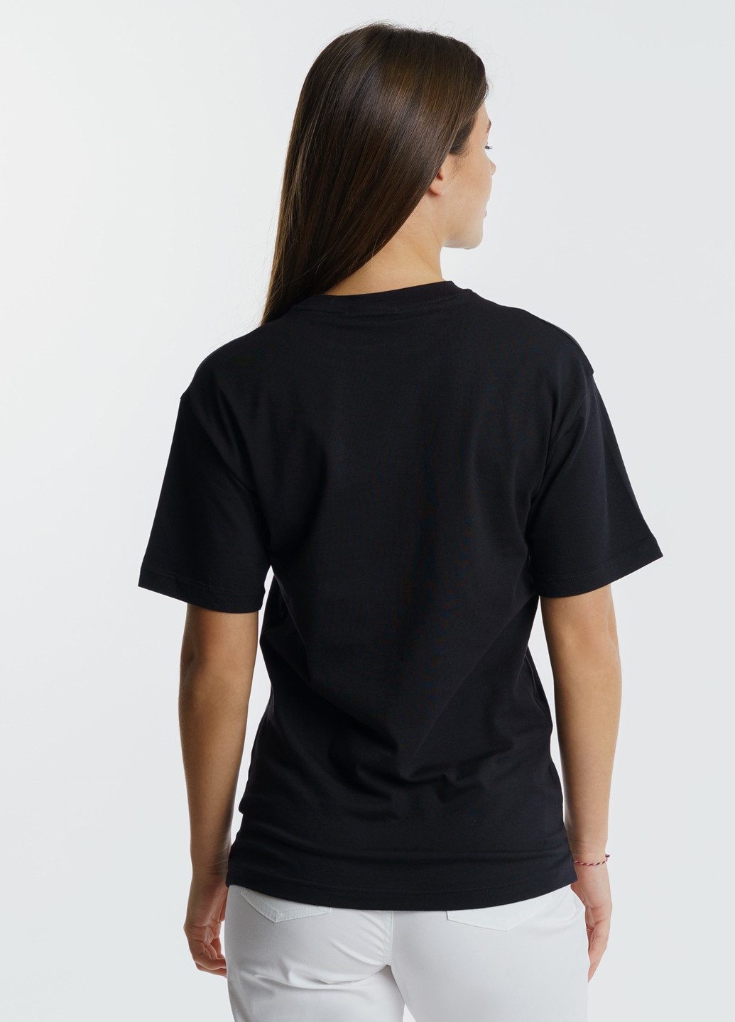 Черная летняя футболка женская Arber T-shirt W Overs