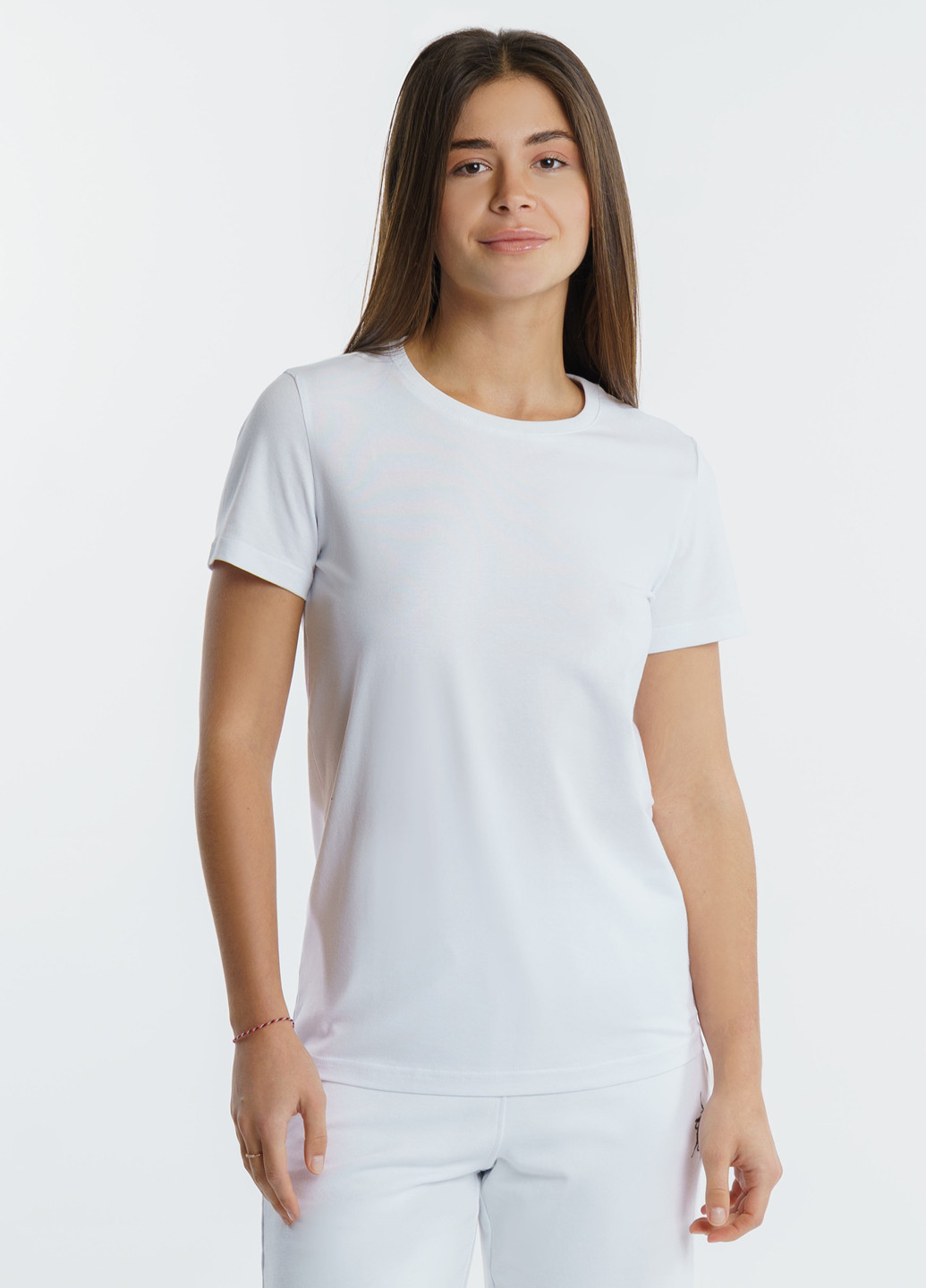 Белая летняя футболка женская Arber Futbolka Classic