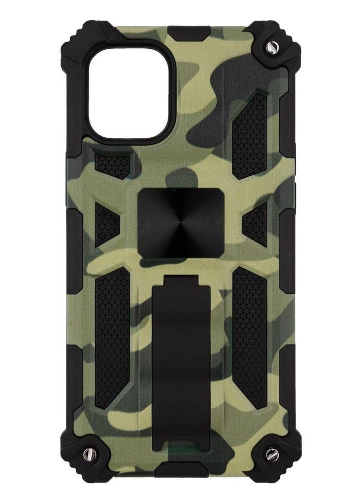 Противоударный Чехол Shockproof Camouflage для iPhone 12 Mini Камуфляж Салатовый No Brand (260026895)