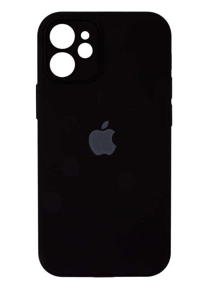 Силиконовый чехол Silicone Case Закрытая Камера для iPhone 12 Mini Black Epic (260026909)