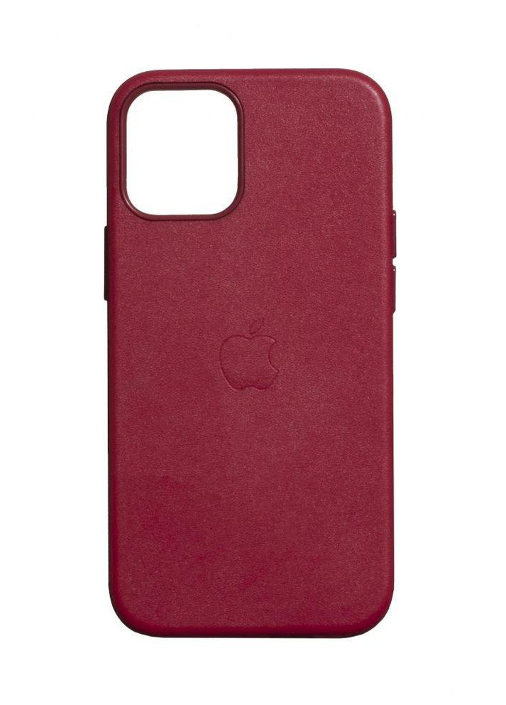 Шкіряний чохол Leather Case (AA) with MagSafe для IPhone 12 Mini Berry Epic (260026908)