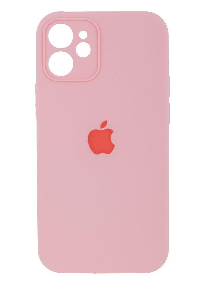 Силиконовый чехол Silicone Case Закрытая Камера для iPhone 12 Mini Light Pink Epic (260026907)