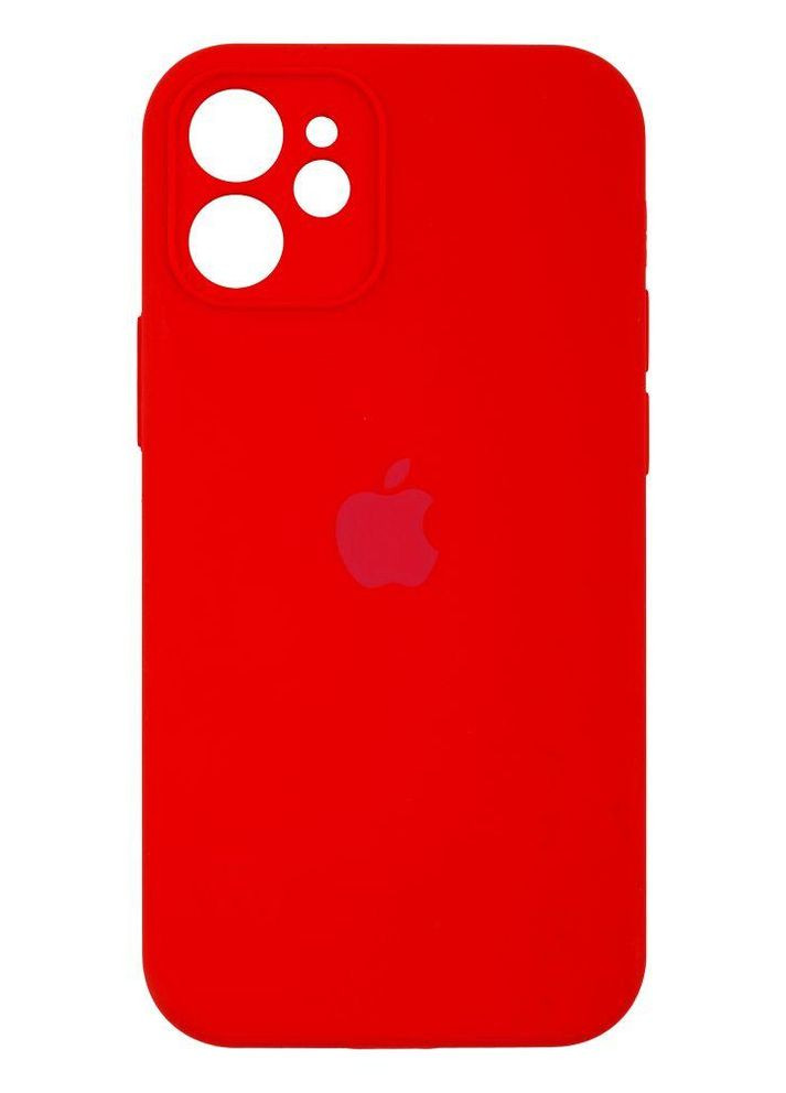 Силиконовый чехол Silicone Case Закрытая Камера для iPhone 12 Mini Red Epic (260026898)