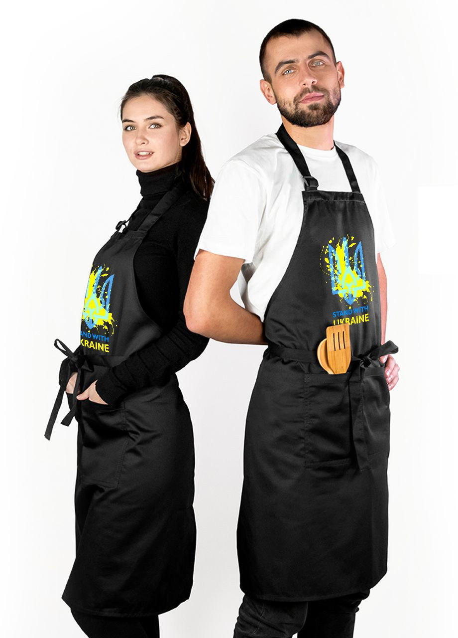 Фартук длинный с карманом Поддерживаю Украину (35486-3681) MobiPrint (260042493)