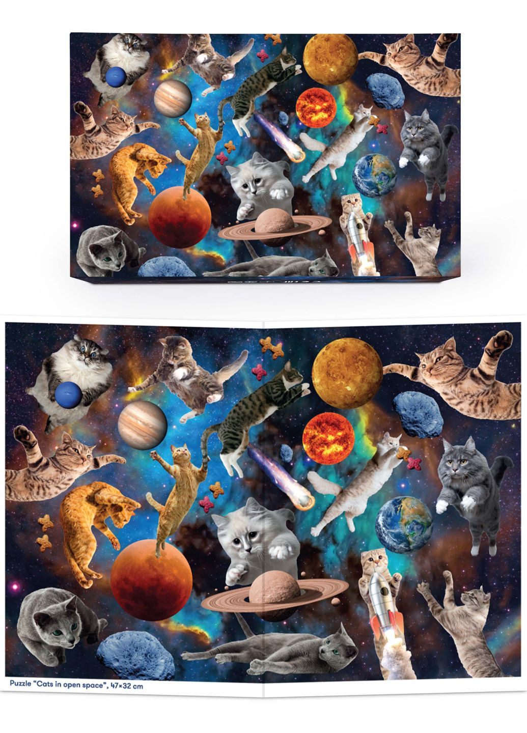 Пазлы «Коты в открытом космосе» Orner - (260335879)