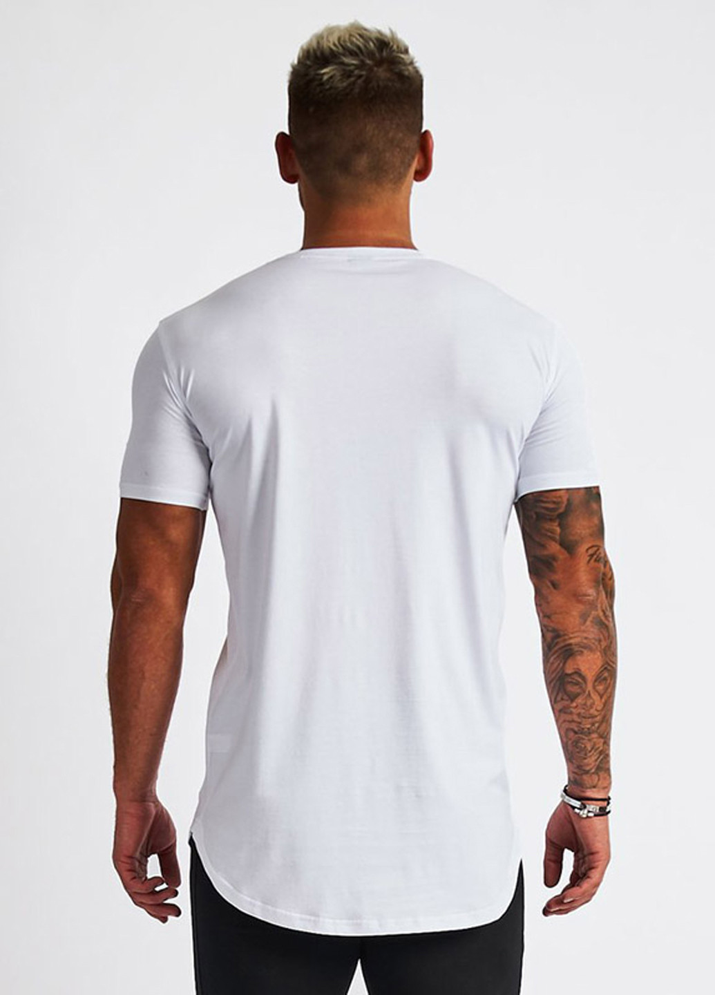 Біла красива футболка з коротким рукавом VQH