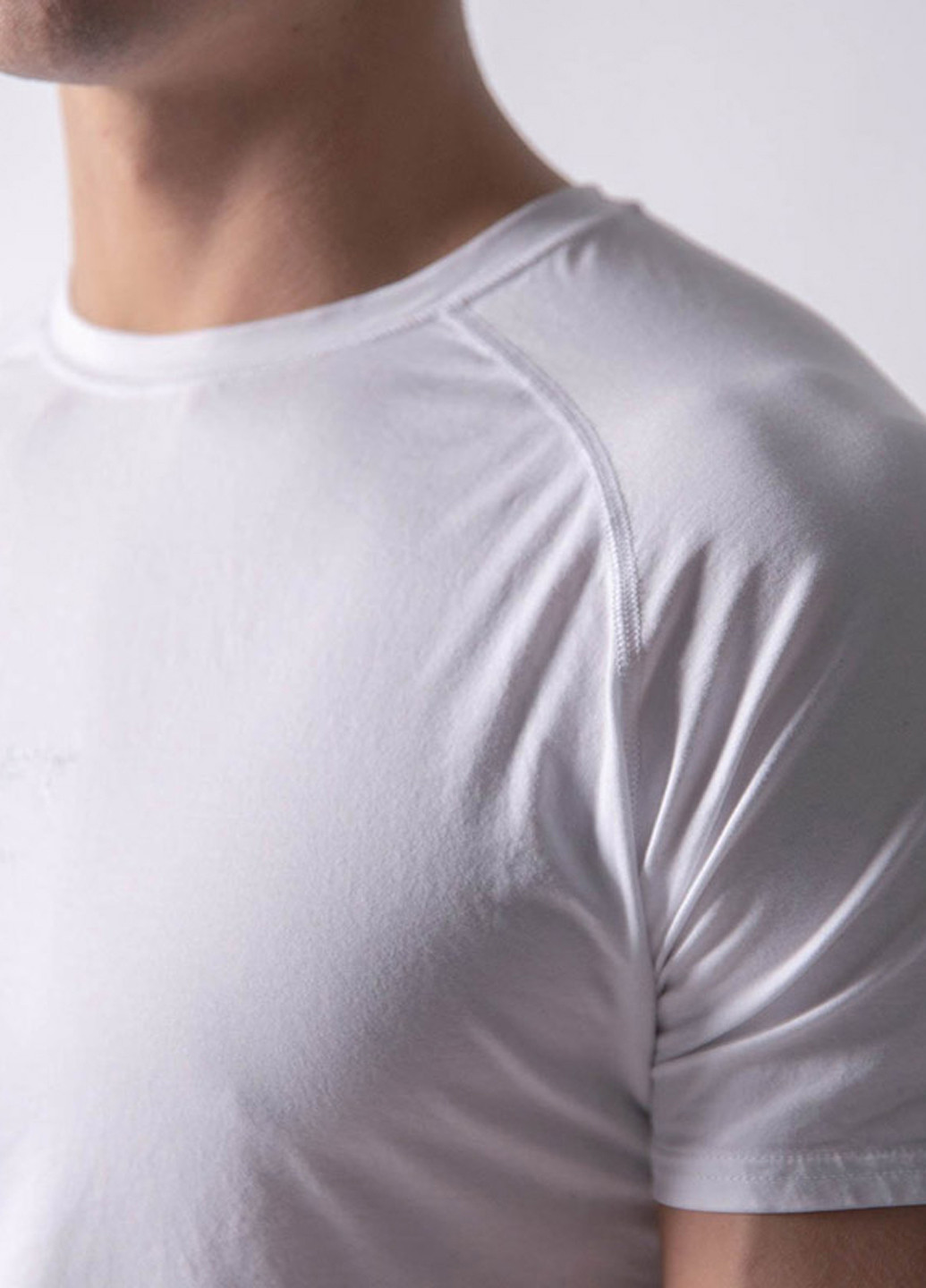 Белая футболка пауэрлифтинг с коротким рукавом Lyft