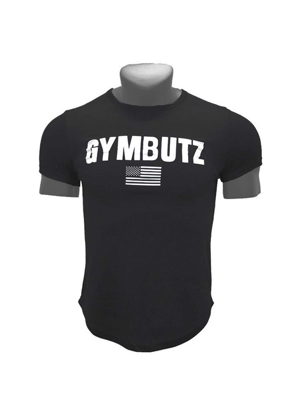 Чорна чоловіча футболка з коротким рукавом BUTZ